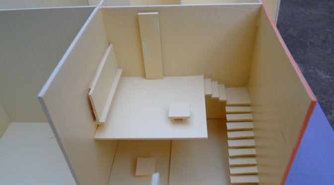 Mazanine floor design and staircase design